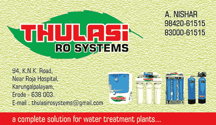 Thulasi RO Water purifier in Karungalpalayam